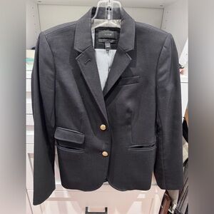 J.Crew Black Blazer with Striped Lining